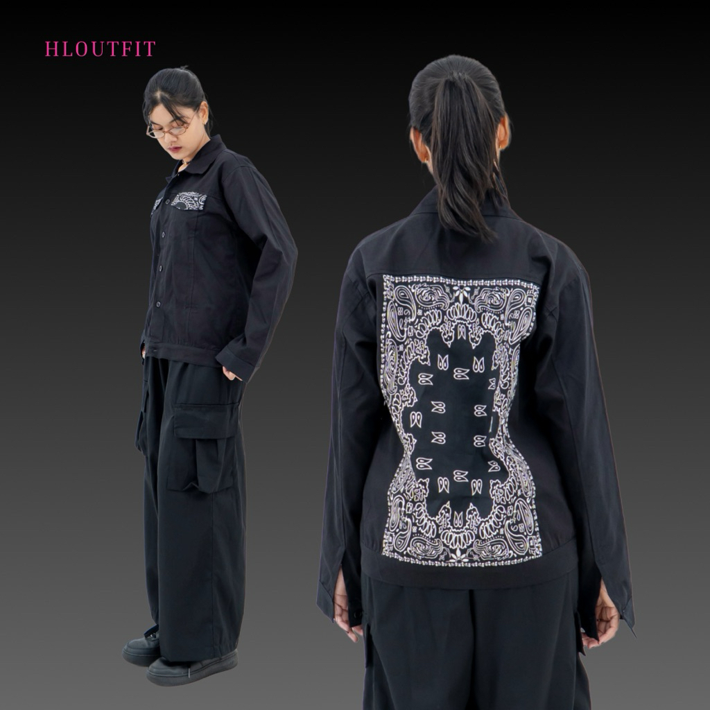 HL Kimy Bandana Pants- Celana Wanita Motif Bandana Realpict