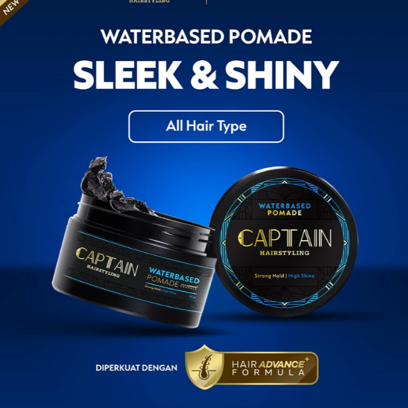 [WATERBASED] CAPTAIN HAIRSTYLING WATERBASED POMADE
