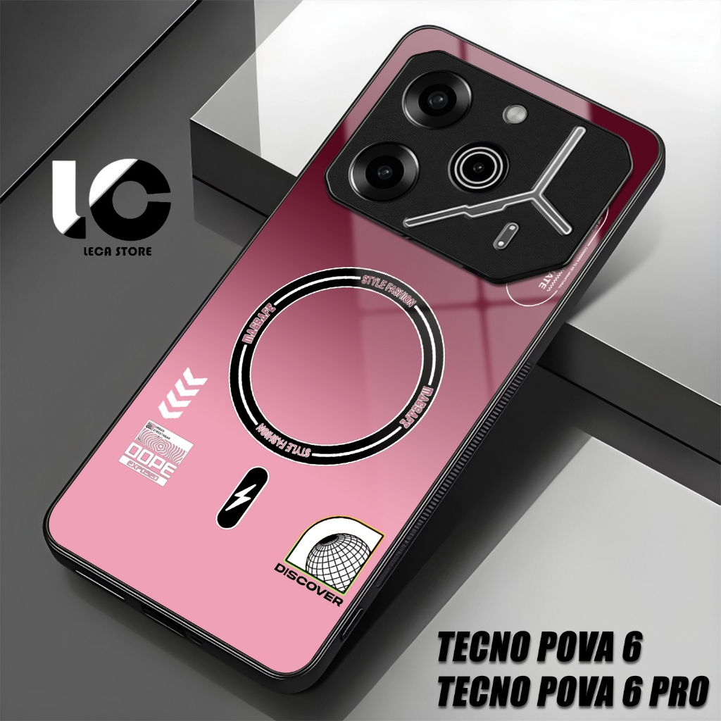 Softcase Hp TENCO POVA 6 Casing TENCO POVA 6 PRO Case Glossy Cassing kaca kilau Pelindung Hp Aksesor
