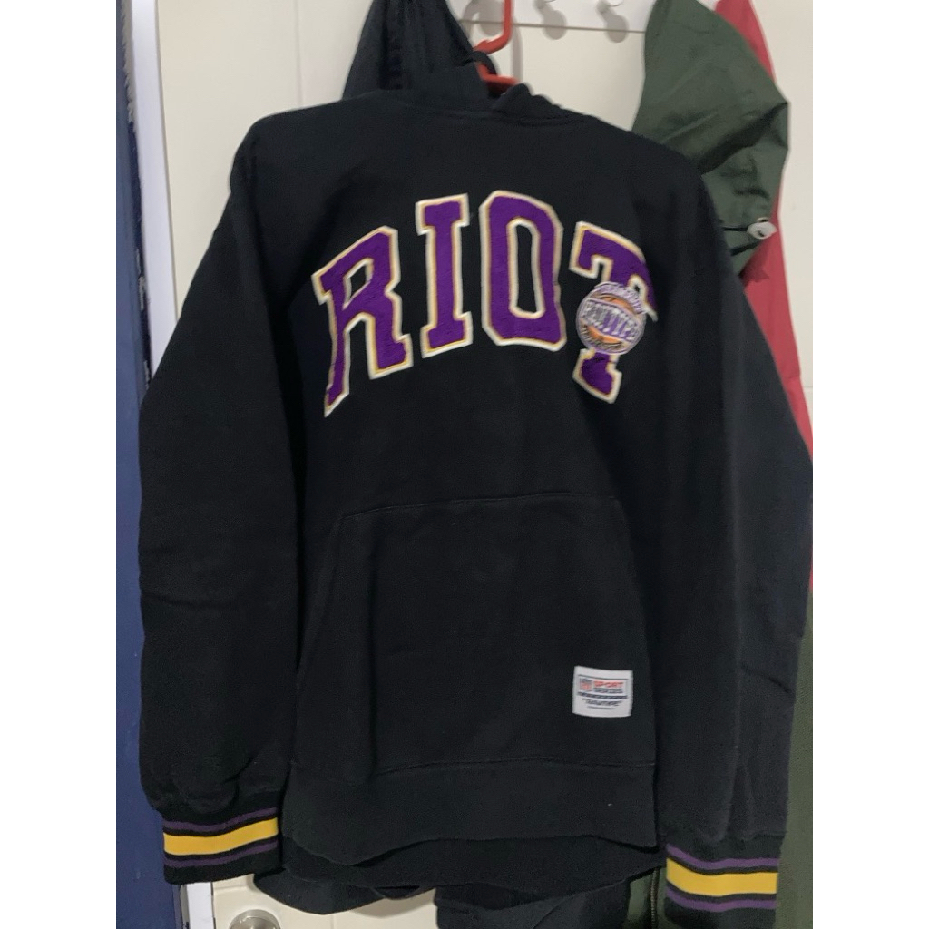 raw type riot hoodie
