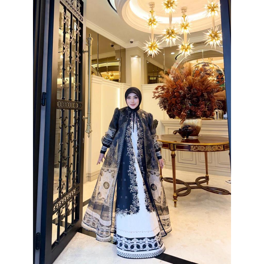 Shella Saukia Dress Hitam Outer Bunda 03-178