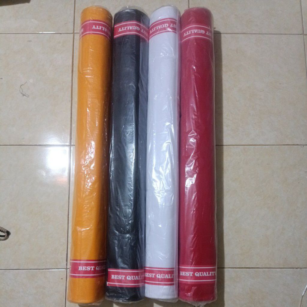 KAIN KUNING 1 ROLL ISI 30 YARS/KAIN PUTIH 1 ROLL ISI 40 YARS/KAIN HITAM 1 ROLL ISI 30 YARS