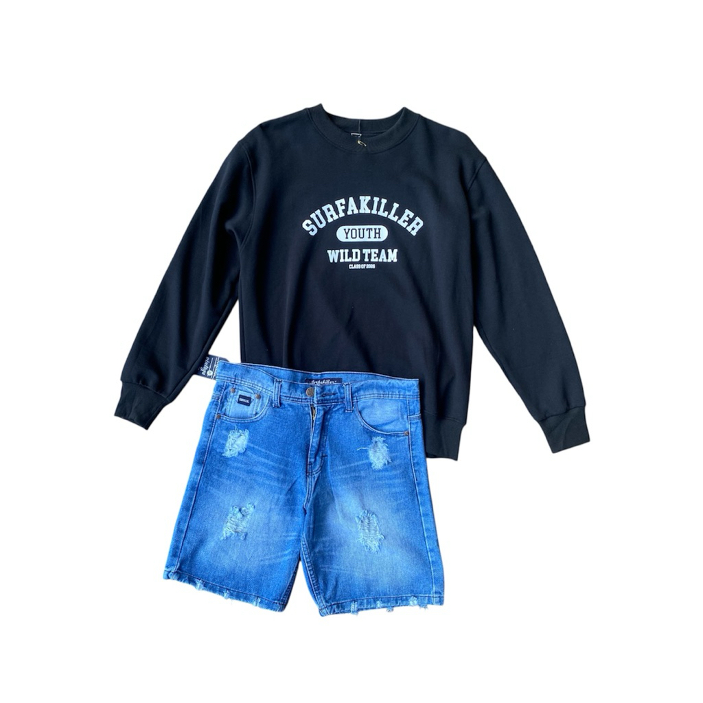 Surfakiller Sweater & Shortpant Ripped