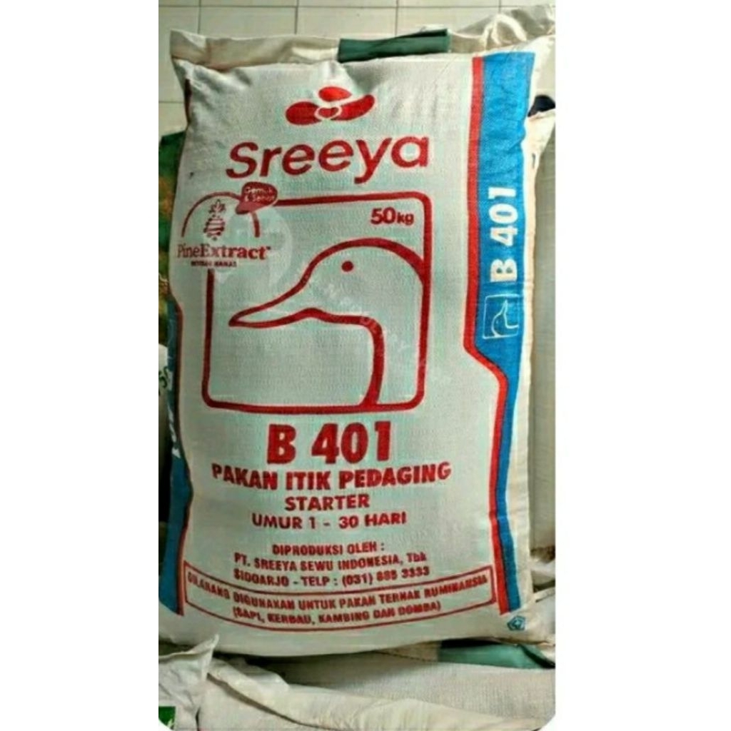 Pur pakan bebek entok itik sreeya b401