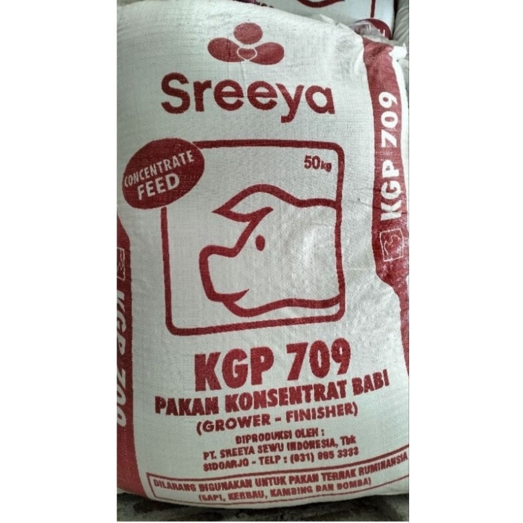 Sreeya kgp709 konsentrat babi pakan hewan