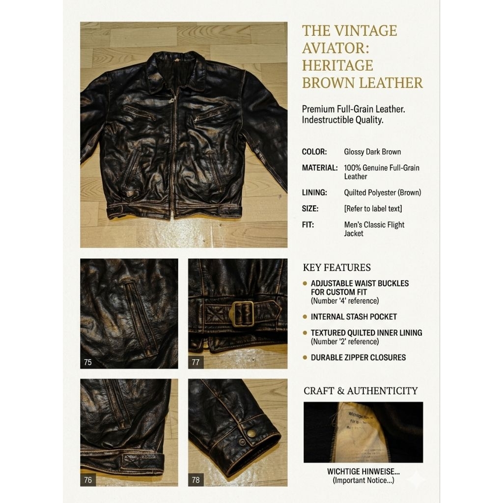 Detroit Jacket Casual Cafe racer Leather Jacket