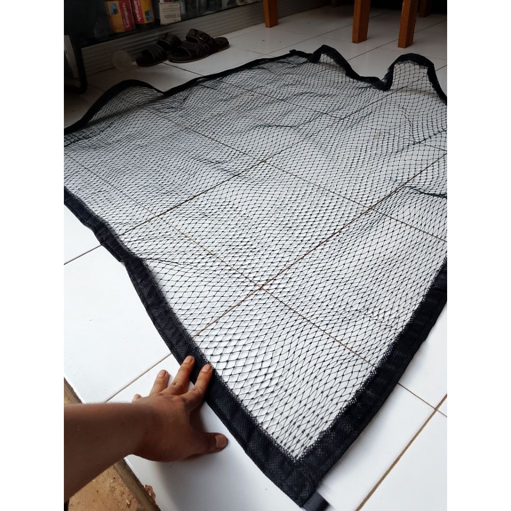 1x1 meterJaring tutup kolam ikan koi/lele/nila/ikan hias tutup kolam ternak ikan budidaya ikan jarin