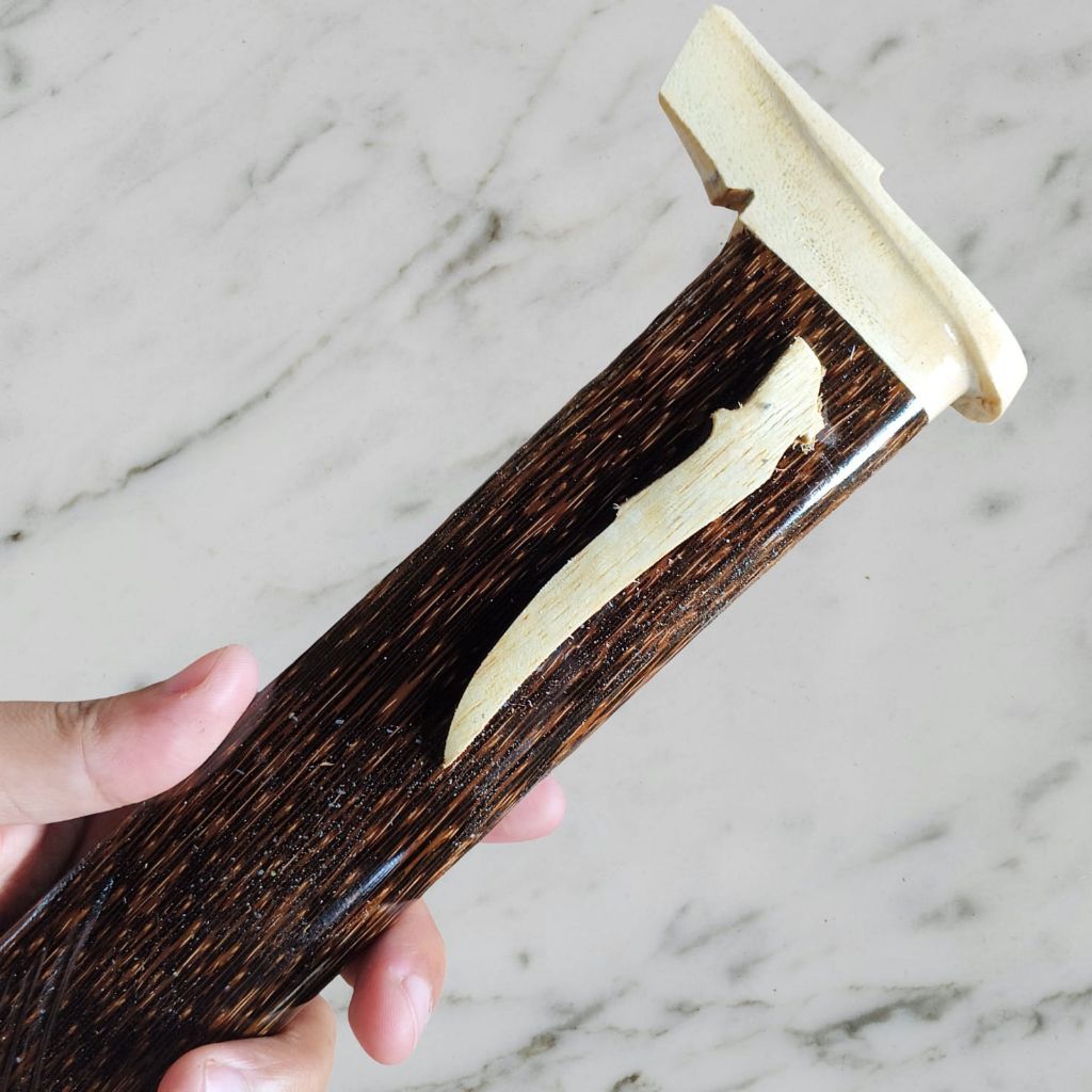 serangka /sarung golok sembelih panjang 30 cm lebar 3,5 cm terbuat dari kayu Johar premium (bisa cod
