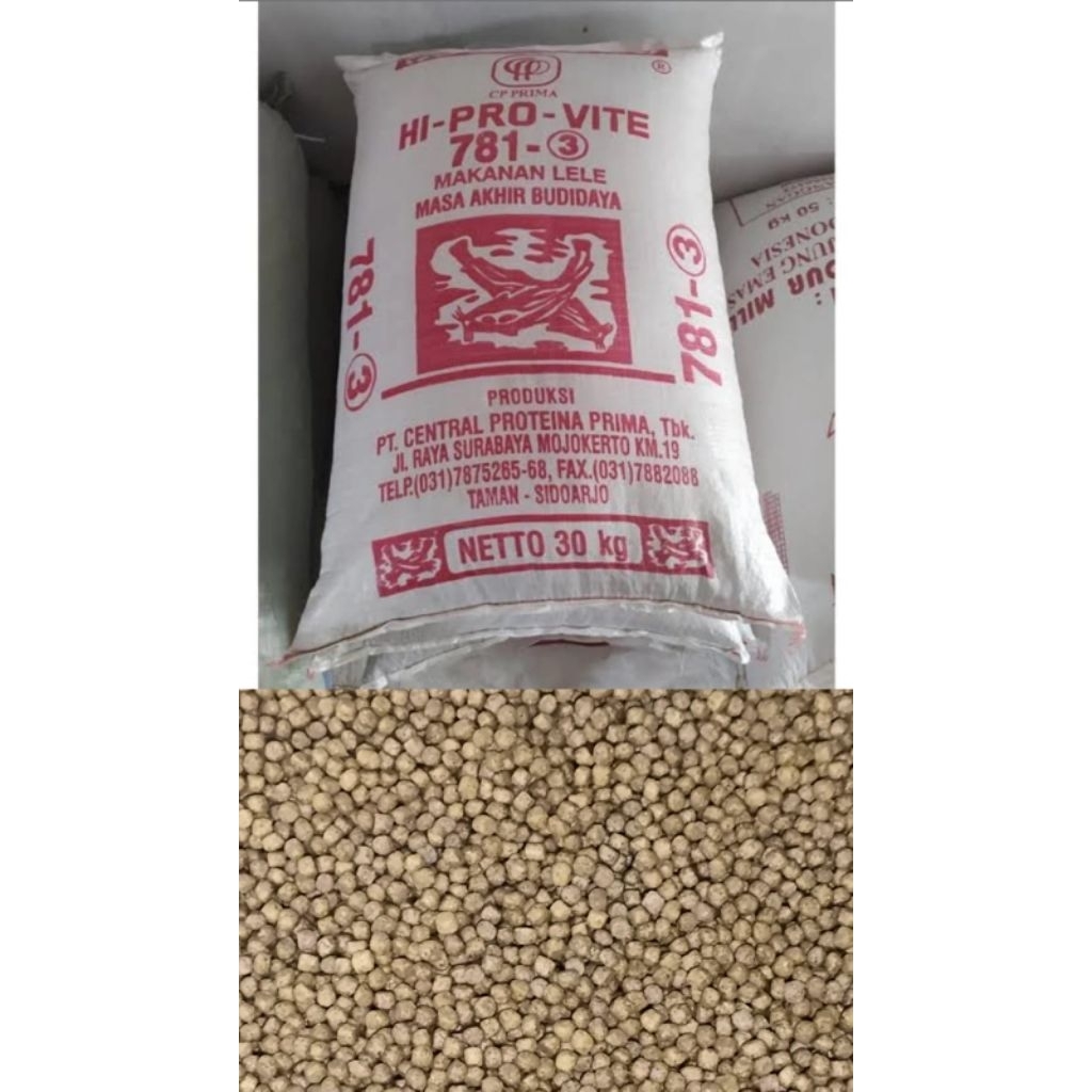 Pelet Ikan Lele 781-3 Repack 1kg