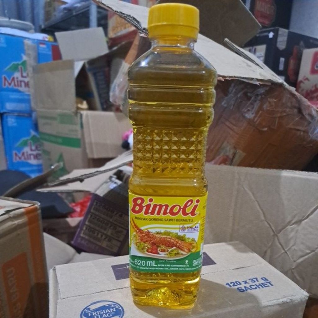minyak bimoli kemasan botol 620ml