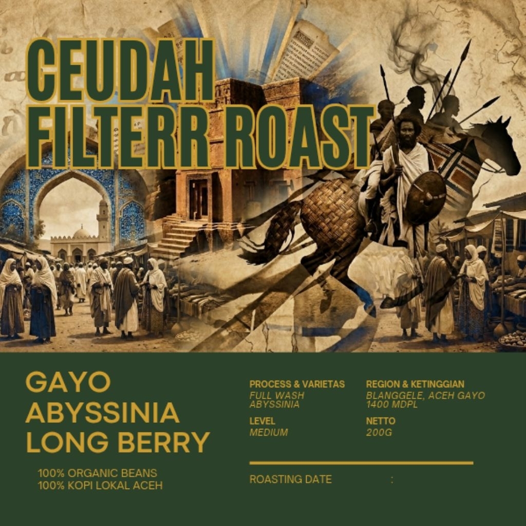 Ceudah filter roast, abyssinia gayo full wash