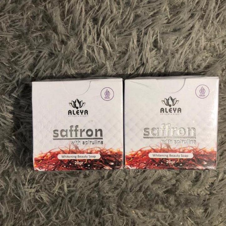 SABUN SAFFRON Wth Spirulina by ALEYA (BPOM) / SABUN SAFRON