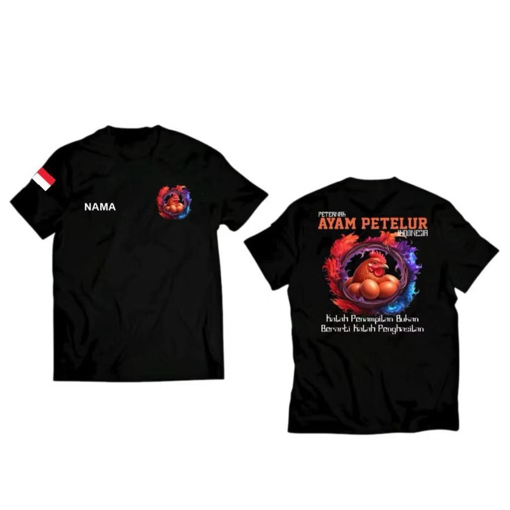 TSHIRT KAOS AYAM PETELUR INDONESIA