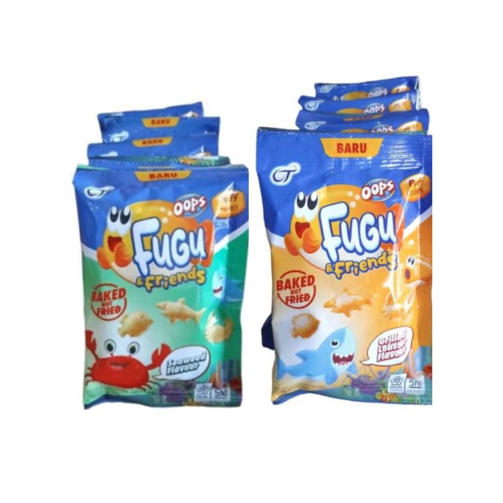 Biskuit Oops Fugu & Friends / Oops Fugu renceng isi 10 pcs