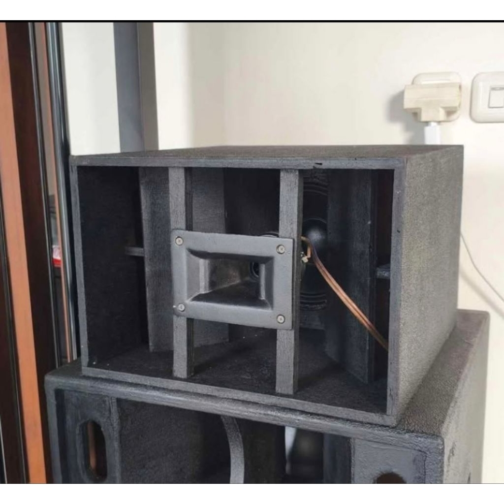 BOX Paratop 8 inch fullset speaker tweeter horen siap pakai ada crossover