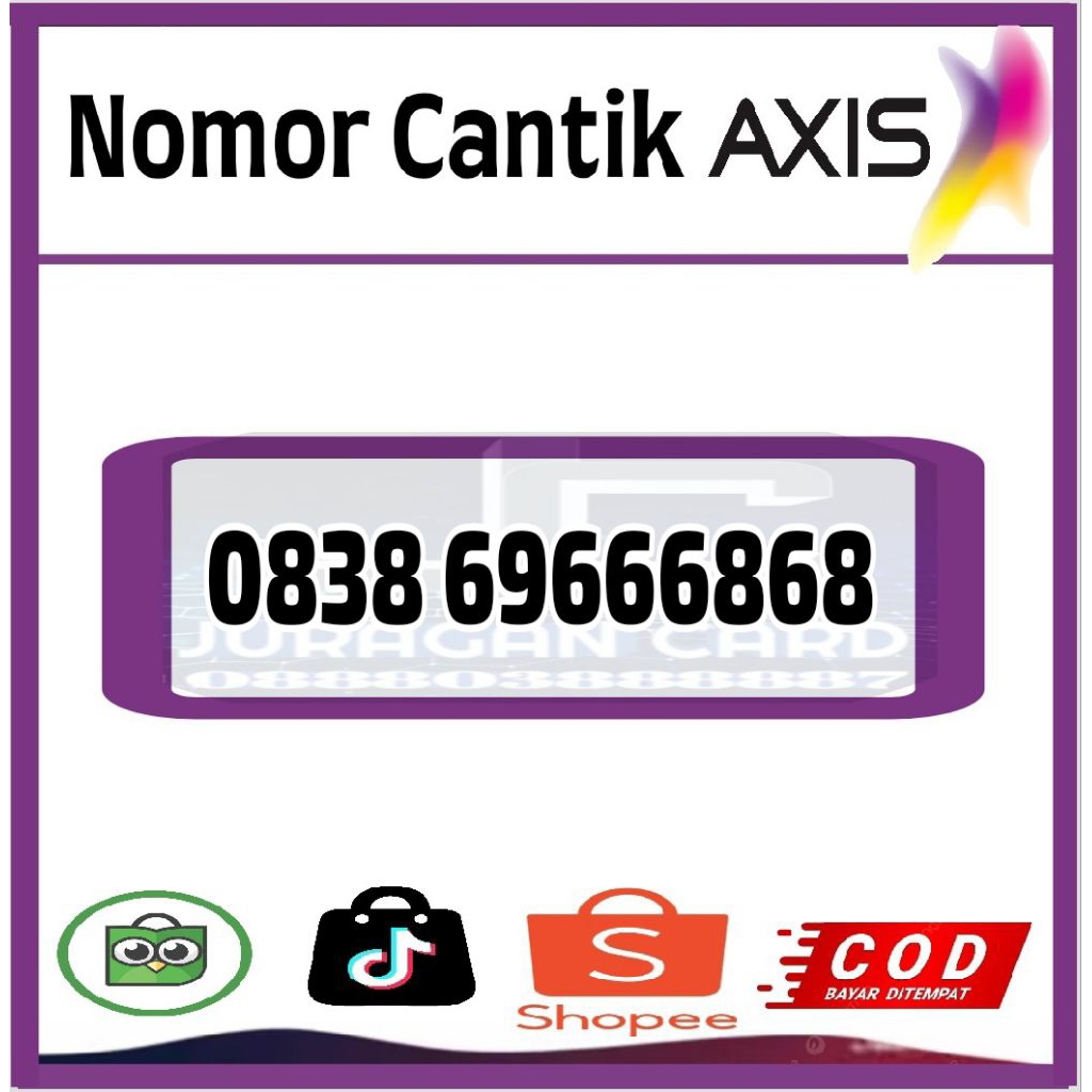 nomor cantik axis SMART simpel 3 varian 6868 murah