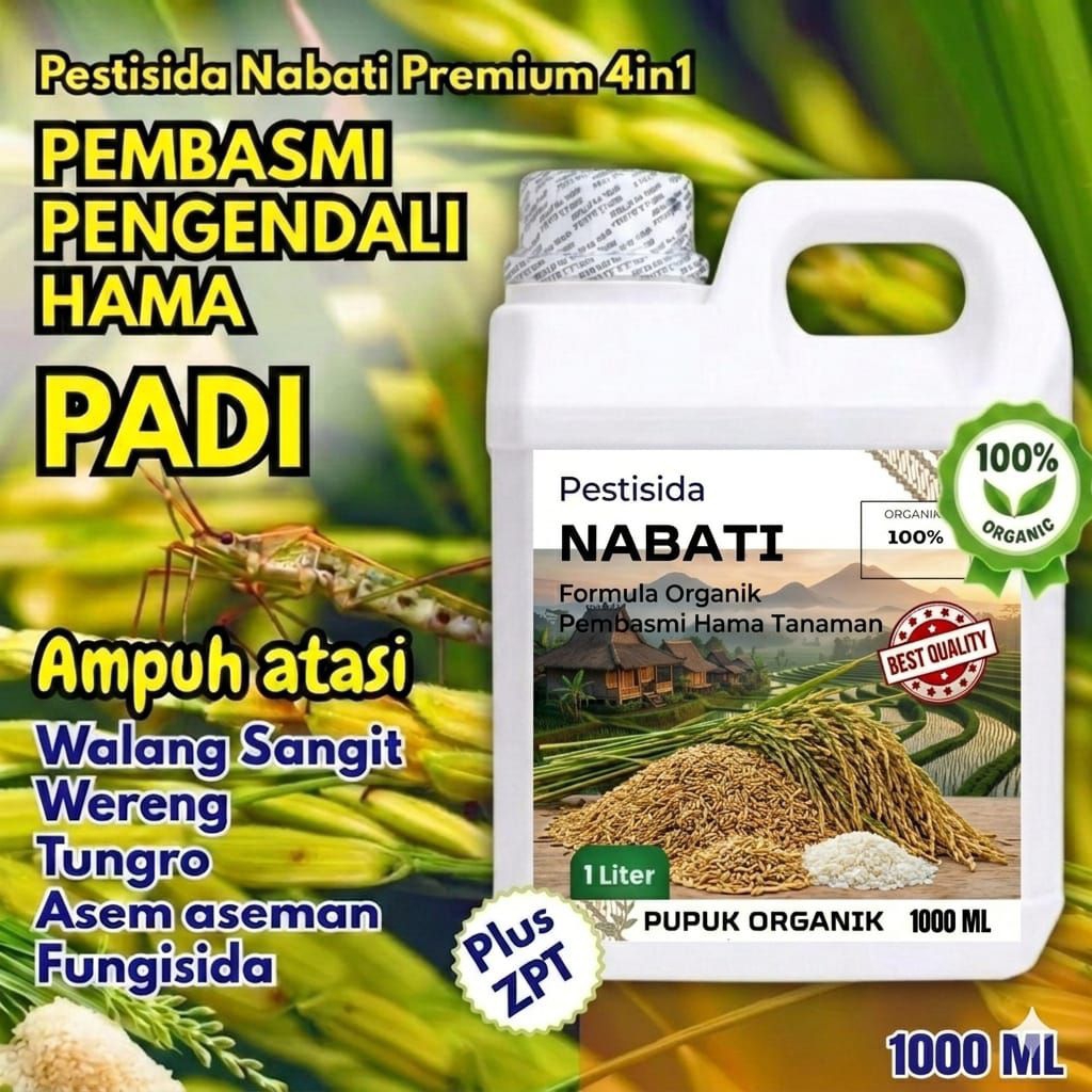 Pestisida Nabati Organik Untuk Padi 1 liter pembasmi hama