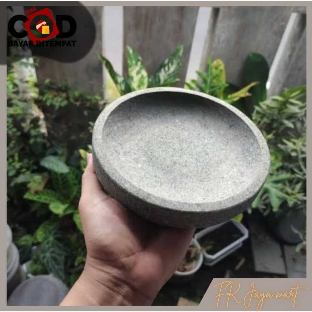 Cobek Sambal Batu Merapi - Tanpa Ulekan
