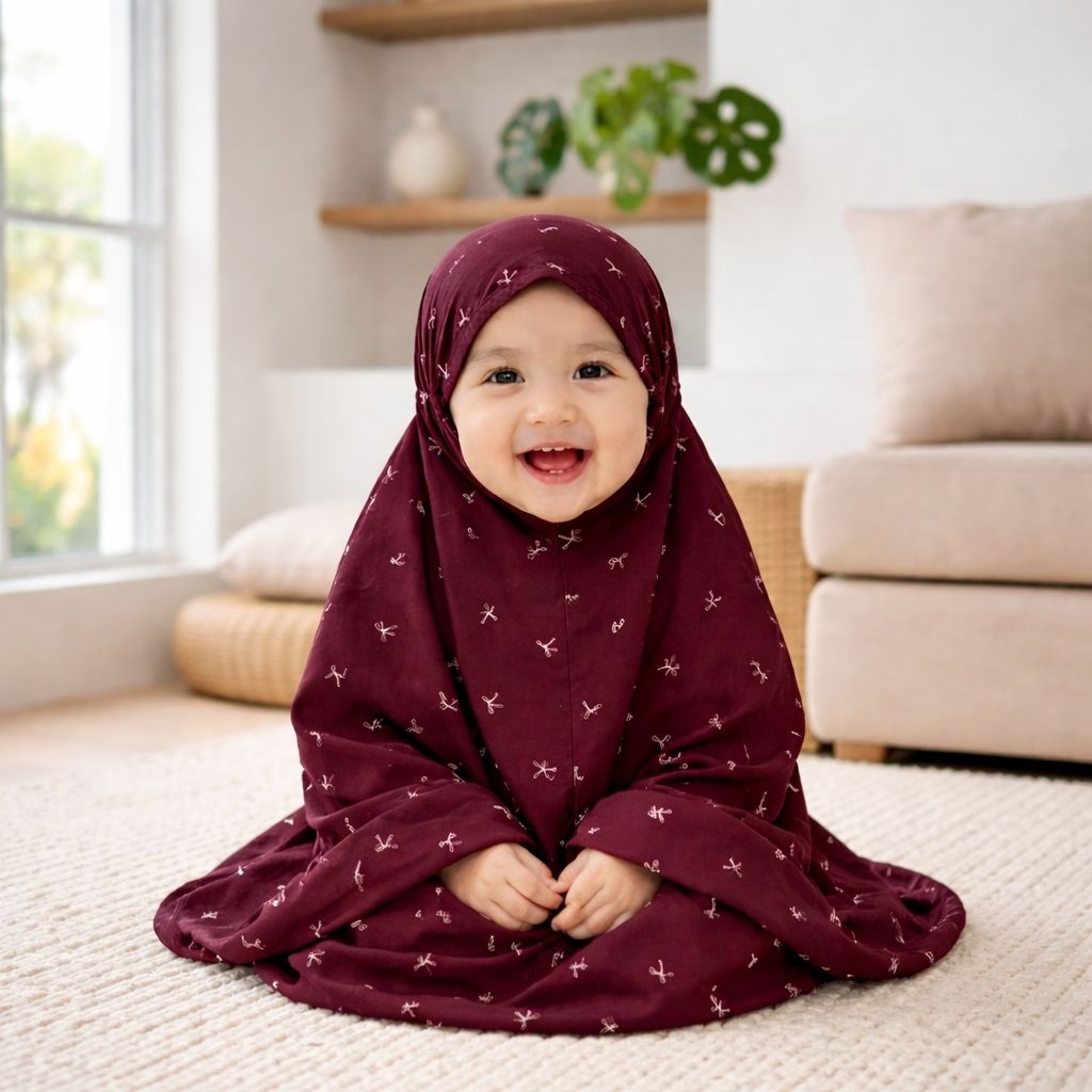 Mukena Anak Perempuan 1-2 Tahun Rayon Adem Premium | Mukena Bayi Lucu Lembut Murah | Mukena Anak 1-2