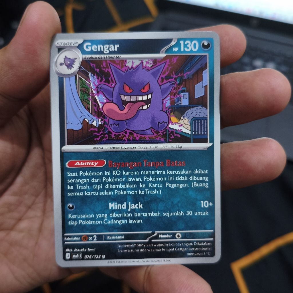 gengar ledakan peniada - tcg pokemon / kartu pokemon