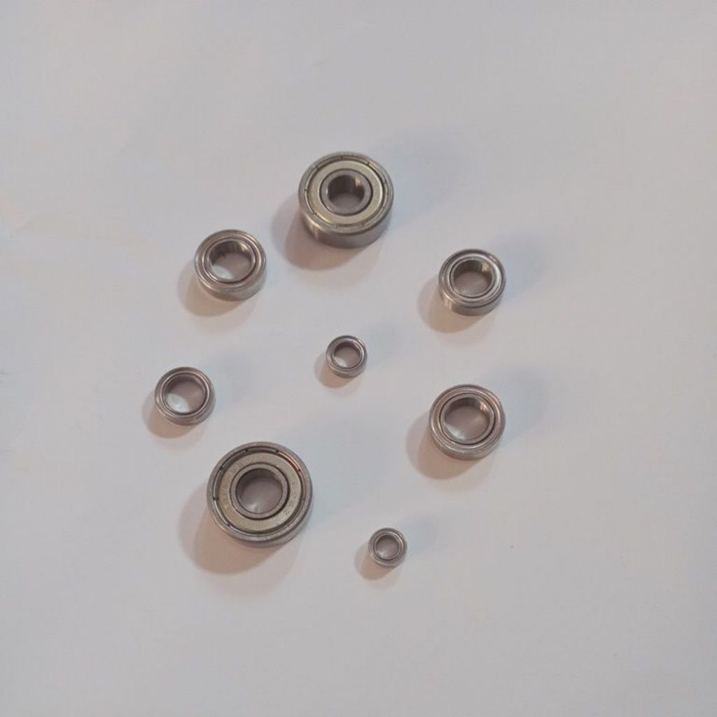 LAHER BEARING SET REEL TRIDENTECH SILVER RAYS 3500 STAINLESS ISI 8PCS ORIGINAL JAPAN