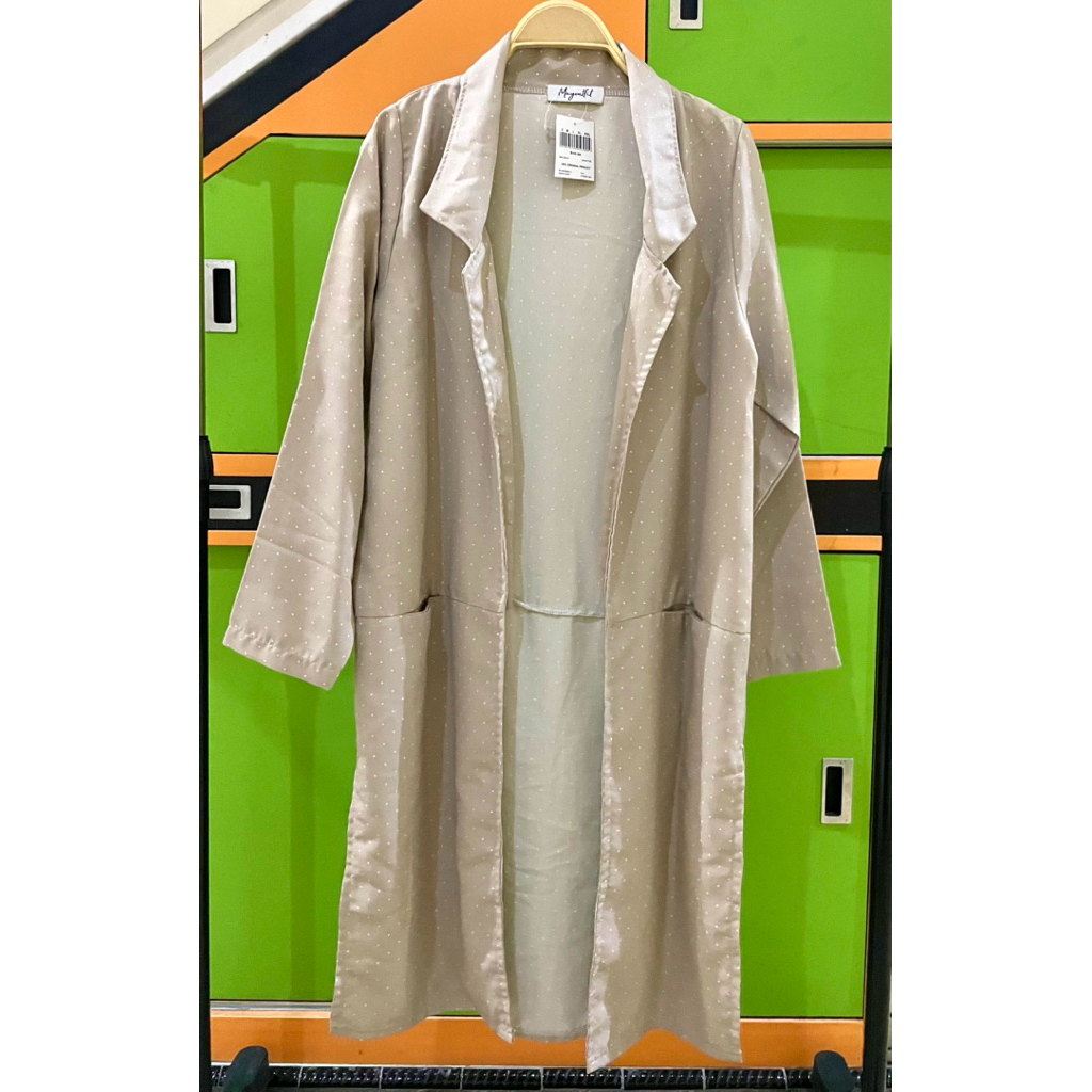 Long Outer Wanita Preloved, Long Blazer Wanita, Blazer Coklat, Blazer Motif, Blazer Khaki, Blazer Mu