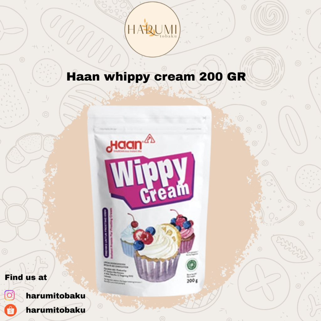 Haan Wippy Whipping Cream / Whipping Cream Bubuk - 200 Gr