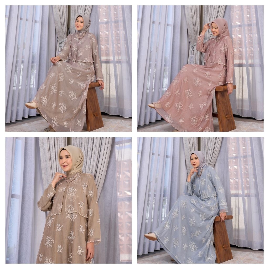 RANIA DRESS / GAMIS PESTA TERBARU ORI BY MAREVI (ADA SIZE STANDAR DAN JUMBO)