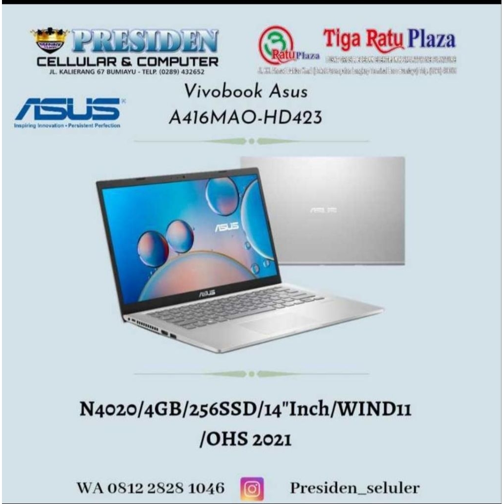 LAPTOP ASUS A416MAO