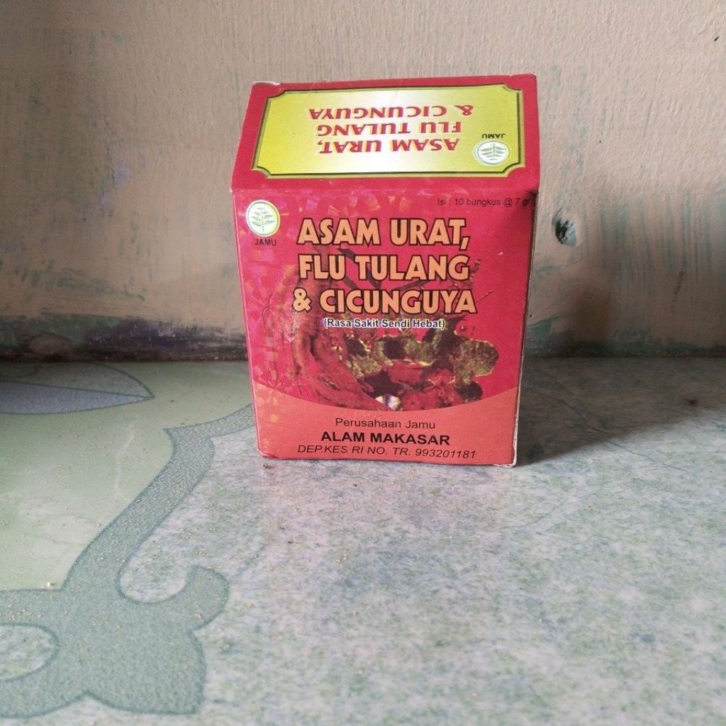 Jamu Herbal Alam Makasar 10 Sachet - Membantu Asam Urat, Nyeri Tulang, dan Cikungunya