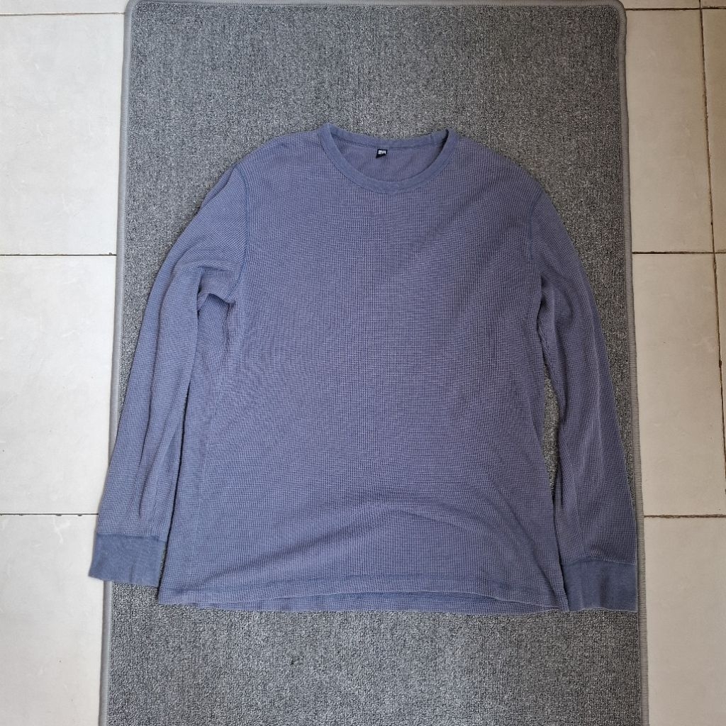 Longsleeve Uniqlo bahan waffle