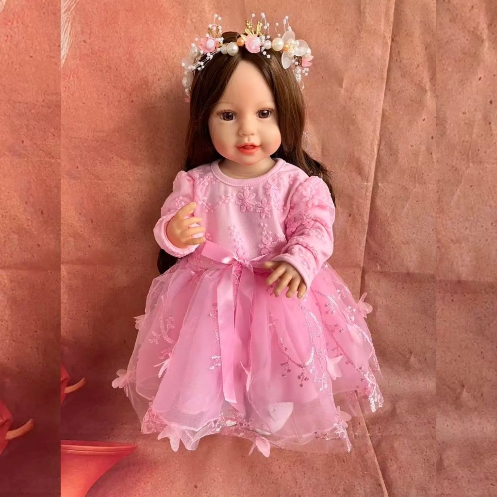 SIAP KIRIM BONEKA REBORN LISA FULL BODY SILICON 55 CM