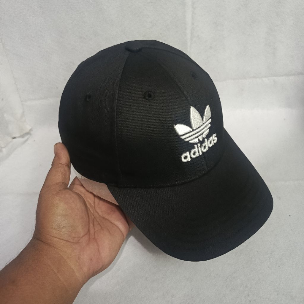 Topi Adidas Originals Baseball Classic Trefoil Cap Black - Preloved Original