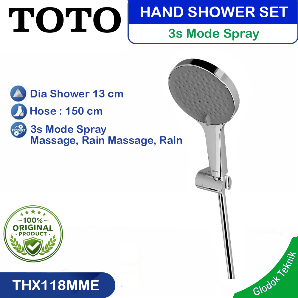 Toto Hand Shower Set kamar mandi Selang - gantungan kepala Shower THX118MME