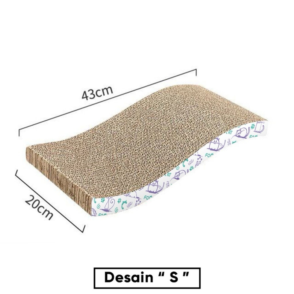 Papan Garuk Kucing Mainan/tempat Cakaran Kucing
