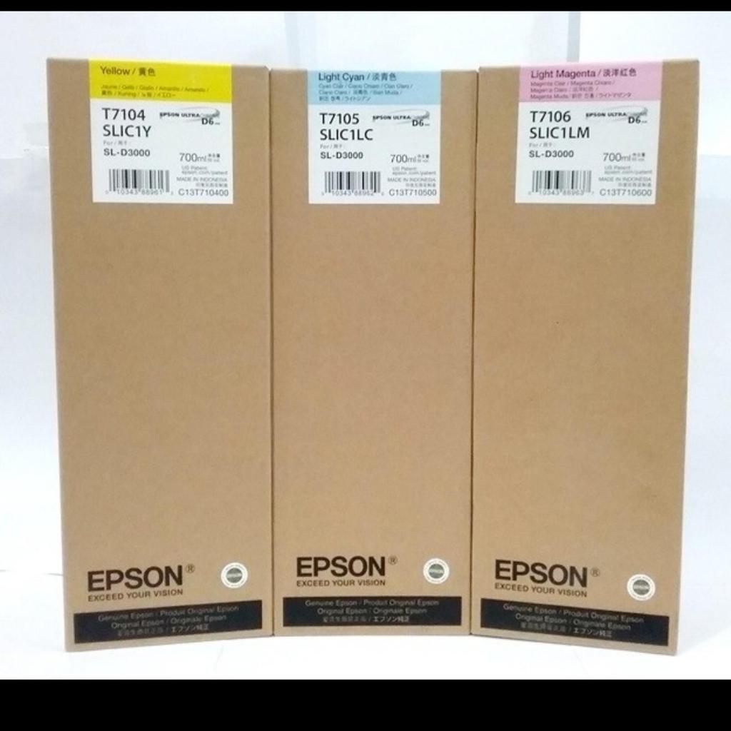 TINTA CATRIDGE EPSON SL D3000 T710 SERIES BLACK & COLOUR ORIGINAL