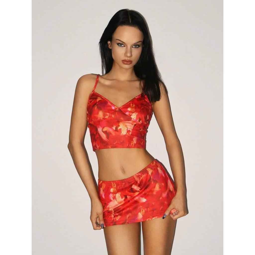 SHE’S IN BALI Sexy Top and Skorts Set | Baju Setelan Wanita Set Beachwear Party Resortwear