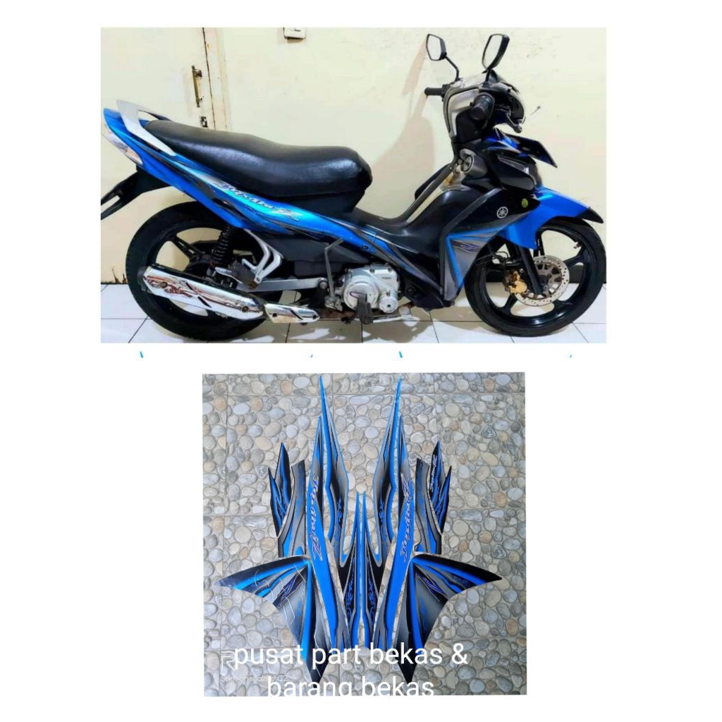 STRIPING JUPITER Z NEW JUPITER Z ROBOT 2011 BIRU MODEL ORIGINAL