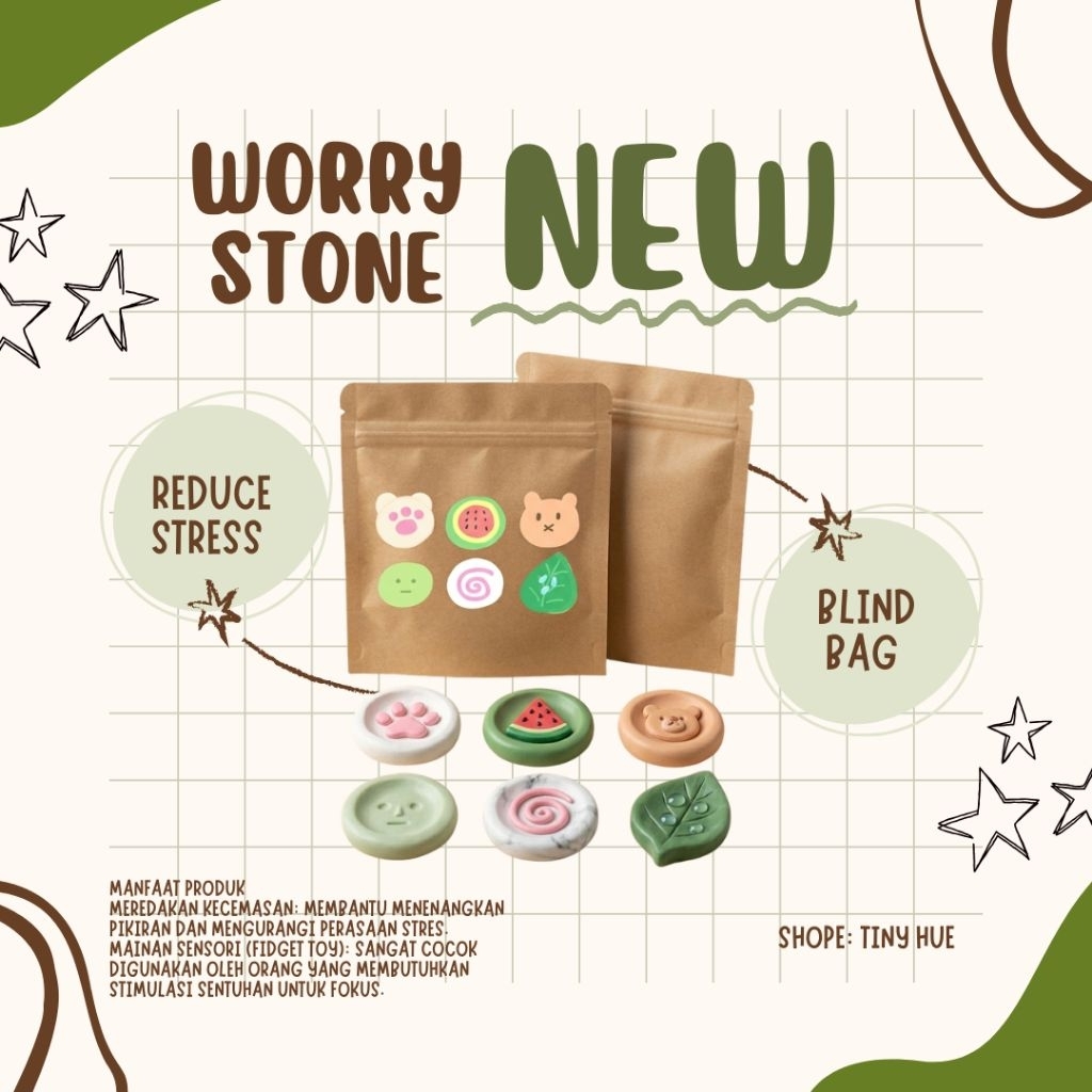 worry stone clay