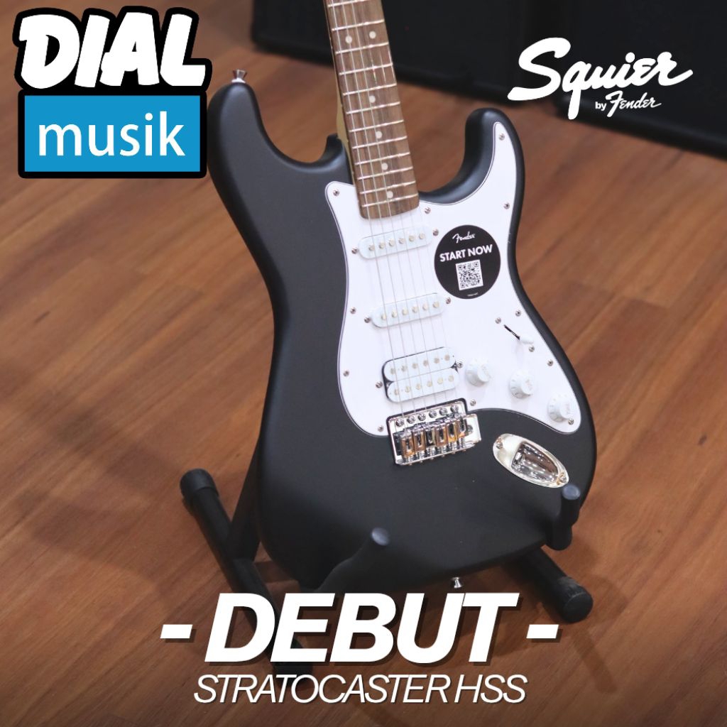Squier Debut Series Stratocaster HSS Electric Guitar - Gitar Elektrik Squier Original