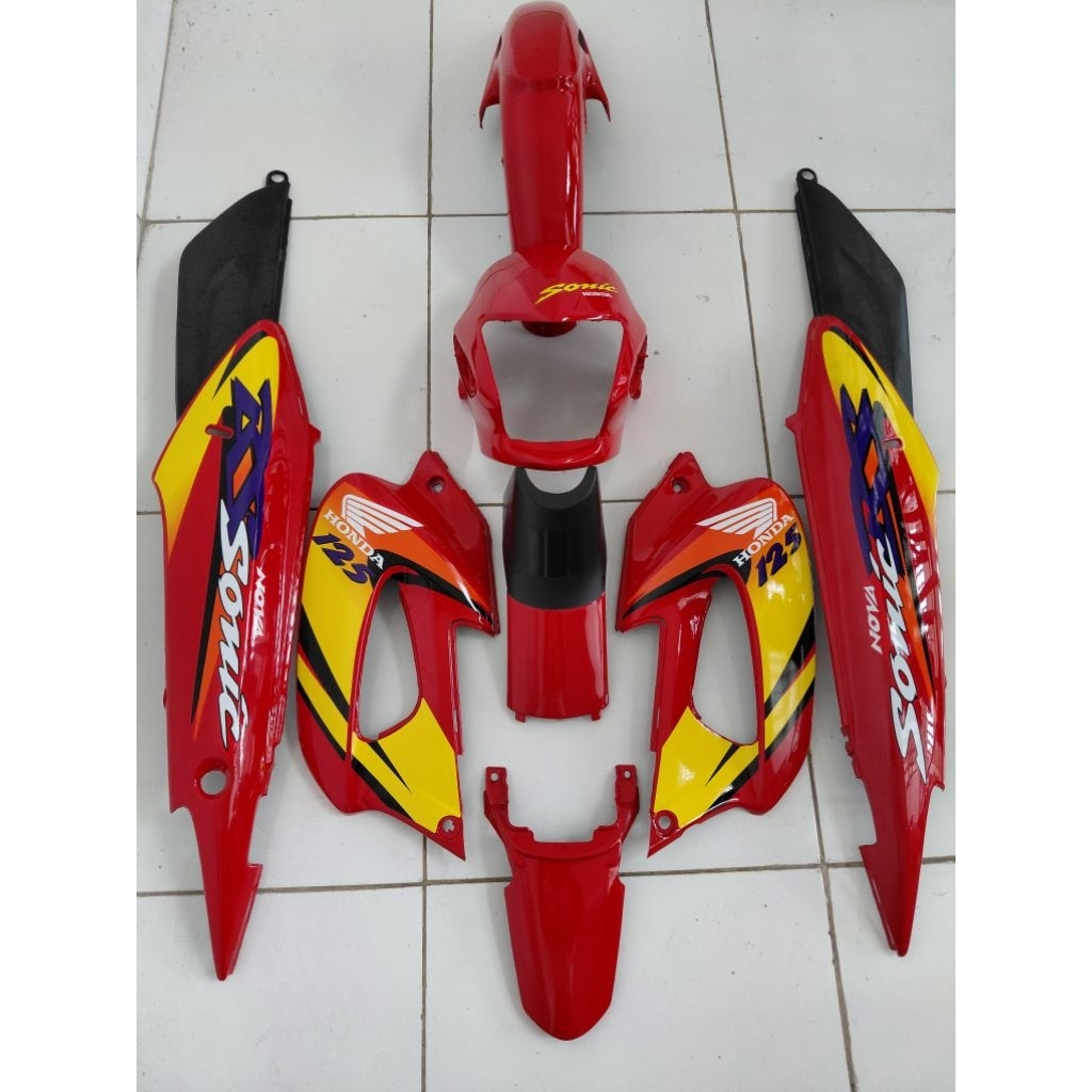 BODY SET HONDA NOVA SONIC 125 OLD MERAH