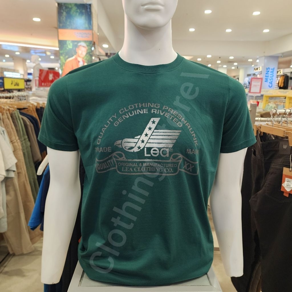 LEA ORIGINAL kaos pria lengan pendek hijau 231.02.HD.52