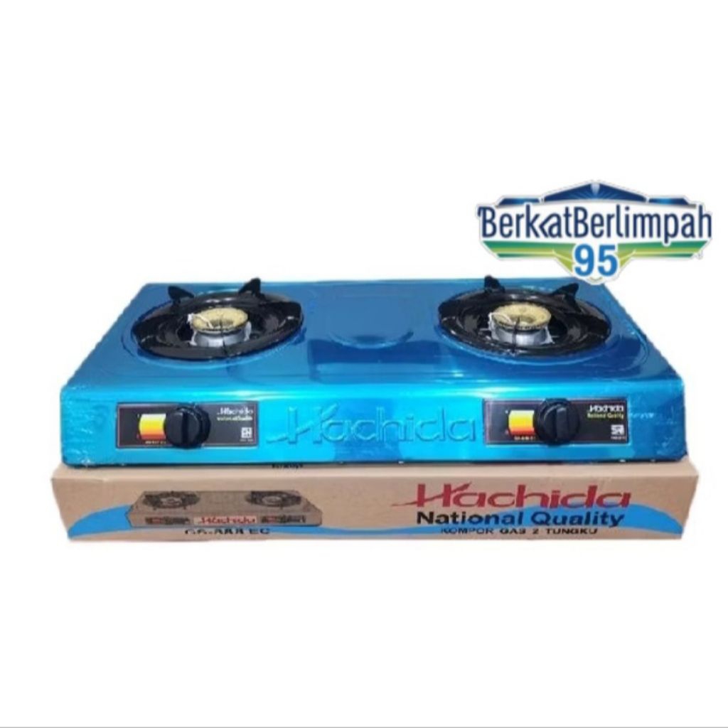 HACHIDA GS-888 EC (100% ORI) Kompor Gas 2 Tungku Body Stainless Steel