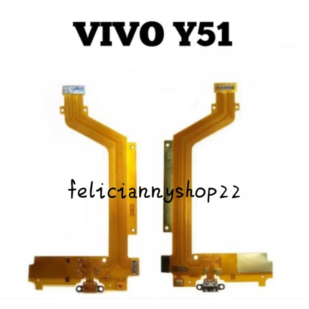FLEXIBLE KONEKTOR CAS CHARGER VIVO Y51 2015 Y51L ORIGINAL
