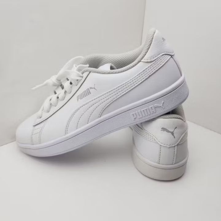 Sepatu Sneakers PUMA SMASH V2 L JUNIOR PUMA WHITE Size 37