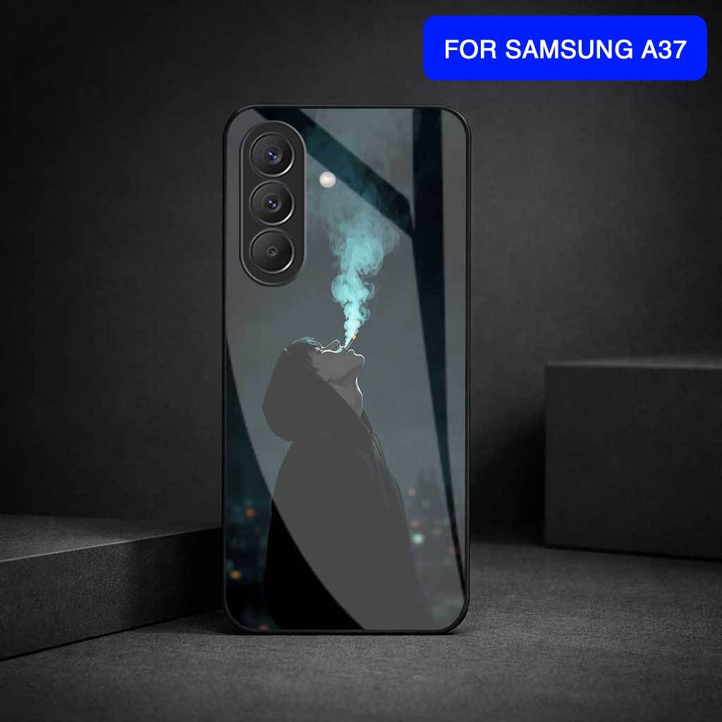 CASING FOR SAMSUNG A37 [M380] SOFTCASE GLASS KACA GLOSSY FOR SAMSUNG A37 MOTIF ALONE - SOFTCASE MURA