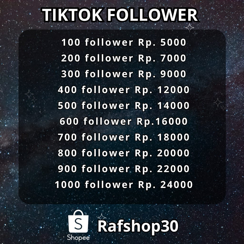 Follower tiktok fast murah