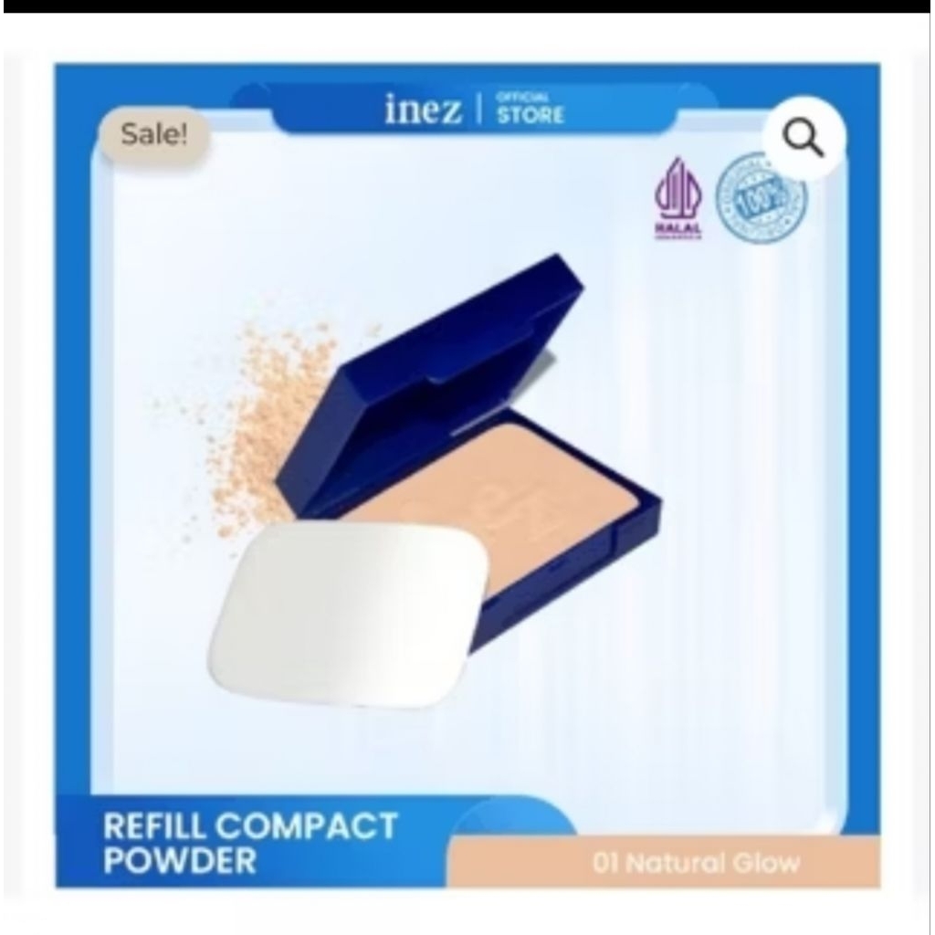 Inez Refil compact Natural/bedak padat