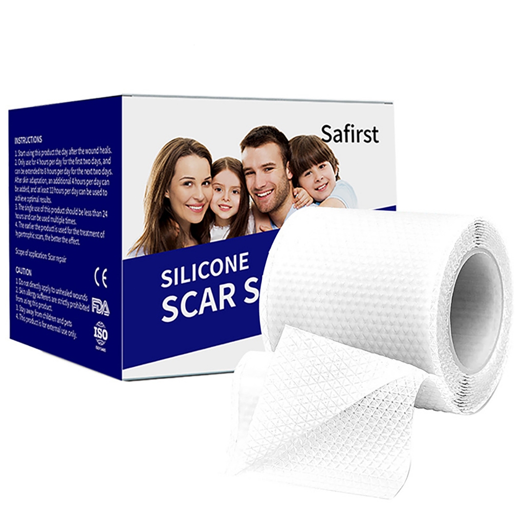 [COD]Safirst Silicone Scar Strip Patch|Silicone Scar Sheet 4x100cm Plester Silikon Penghilang Bekas 