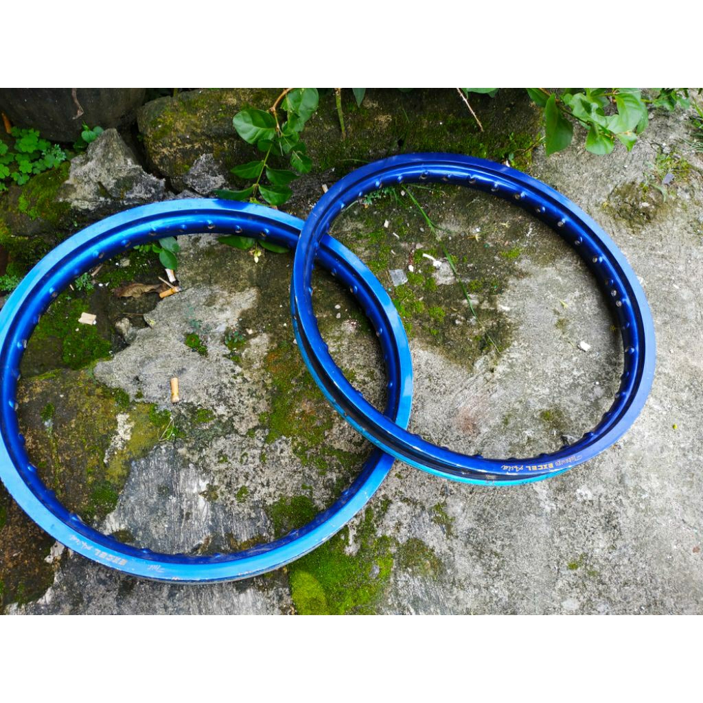 velg Takasago Excel Asia Biru 17 x 140 dan 160 bekas siap pakai tag tk japan did japan tmt mizzle da